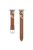 KALEBOL For Apple Watch Series 10 42mm / 9 8 7 41mm / SE (2023) SE (2022) SE 6 5 4 40mm / 3 2 1 38mm Genuine Cow Leather Watch Strap - Brown