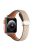 KALEBOL For Apple Watch Series 10 42mm / 9 8 7 41mm / SE (2023) SE (2022) SE 6 5 4 40mm / 3 2 1 38mm Genuine Leather Watch Strap - Apricot