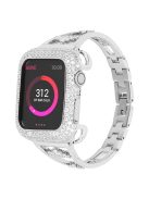 KALEBOL For Apple Watch Series 10 42mm / 9 8 7 41mm / SE (2023) SE (2022) SE 6 5 4 40mm / 3 2 1 38mm Metal Watch Strap - Silver