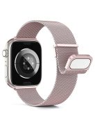 KALEBOL For Apple Watch Series 10 42mm / 9 8 7 41mm / SE (2023) SE (2022) SE 6 5 4 40mm / 3 2 1 38mm Milanese Mesh Strap Magnetic Watch Band - Rose Pink