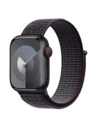 KALEBOL For Apple Watch Series 10 42mm / 9 8 7 41mm / SE (2023) SE (2022) SE 6 5 4 40mm / 3 2 1 38mm Nylon Loop Watch Band - Black+Blue