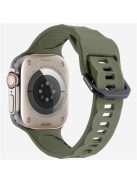 KALEBOL For Apple Watch Series 10 42mm / 9 8 7 41mm / SE (2023) SE (2022) SE 6 5 4 40mm / 3 2 1 38mm Watch Band Silicone Strap - Midnight Green