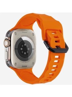   KALEBOL For Apple Watch Series 10 42mm / 9 8 7 41mm / SE (2023) SE (2022) SE 6 5 4 40mm / 3 2 1 38mm Watch Band Silicone Strap - Orange