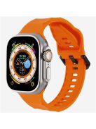 KALEBOL For Apple Watch Series 10 42mm / 9 8 7 41mm / SE (2023) SE (2022) SE 6 5 4 40mm / 3 2 1 38mm Watch Band Silicone Strap - Orange