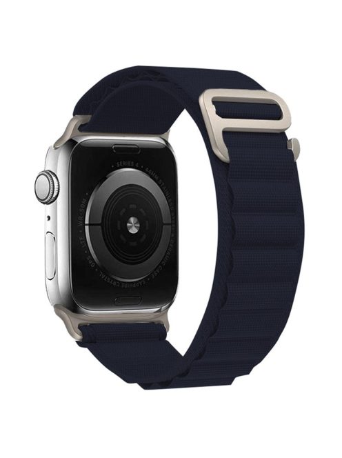 KALEBOL For Apple Watch Series 10 42mm / 9 8 7 41mm / SE (2023) SE (2022) SE 6 5 4 40mm / 3 2 1 38mm Watch Strap Nylon Loop Band - Midnight Blue