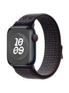 KALEBOL For Apple Watch Series 10 42mm / 9 8 7 41mm / SE (2023) SE (2022) SE 6 5 4 40mm / 3 2 1 38mm Watchband Nylon Strap - Black+Blue