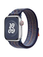 KALEBOL For Apple Watch Series 10 42mm / 9 8 7 41mm / SE (2023) SE (2022) SE 6 5 4 40mm / 3 2 1 38mm Watchband Nylon Strap - Sapphire+Orange