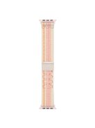 KALEBOL For Apple Watch Series 10 42mm / 9 8 7 41mm / SE (2023) SE (2022) SE 6 5 4 40mm / 3 2 1 38mm Watchband Nylon Strap - Starlight+Pink