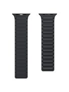 KALEBOL For Apple Watch Series 9 8 7 41mm  /  SE (2023) SE (2022) SE 6 5 4 40mm  /  3 2 1 38mm Watch Strap Magnetic Silicone Band - Black