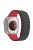 KALEBOL For Apple Watch Series 9 8 7 41mm  /  SE (2023) SE (2022) SE 6 5 4 40mm  /  3 2 1 38mm Watch Strap Magnetic Silicone Band - Black  /  Red