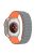 KALEBOL For Apple Watch Series 9 8 7 41mm  /  SE (2023) SE (2022) SE 6 5 4 40mm  /  3 2 1 38mm Watch Strap Magnetic Silicone Band - Grey  /  Orange