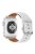 KALEBOL For Apple Watch Series 9 8 7 41mm / 6 5 4 SE (2023) SE (2022) SE 40mm / 3 2 1 38mm Smart Watch Band PU Leather Wrist Strap - White