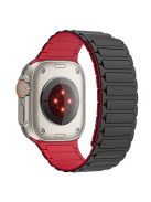 KALEBOL KLB-CXGJ-001 For Apple Watch 10 46mm / Ultra 2 / Ultra 49mm / 9 8 7 45mm / SE (2023) SE (2022) SE 6 5 4 44mm / 3 2 1 42mm Strap - Black / Red