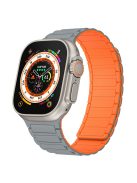 KALEBOL KLB-CXGJ-001 For Apple Watch 10 46mm / Ultra 2 / Ultra 49mm / 9 8 7 45mm / SE (2023) SE (2022) SE 6 5 4 44mm / 3 2 1 42mm Strap - Grey / Orange