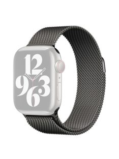   KALEBOL KLB-ML-001 Strap for Apple Watch Series 10 42mm / 9 8 7 41mm / SE (2023) SE (2022) SE 6 5 4 40mm / 3 2 1 38mm Milanese Metal Watch Band - Black