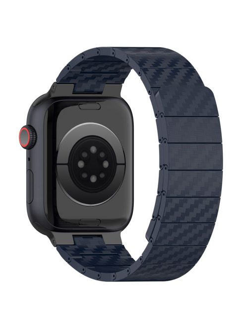 KALEBOL KLB-XWCX-001 For Apple Watch 10 46mm / Ultra 2 / Ultra 49mm / 9 8 7 45mm / SE (2023) SE (2022) SE 6 5 4 44mm / 3 2 1 42mm Magnetic PC Wristband - Midnight Blue