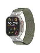 KALEBOL KLB-YJHHNL-001 For Apple Watch 10 46mm / Ultra 2 / Ultra 49mm / 9 8 7 45mm / SE (2023) SE (2022) SE 6 5 4 44mm / 3 2 1 42mm Nylon Watch Band - Army Green