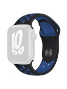 KALEBOL S / M For Apple Watch 10 46mm / Ultra 2 / Ultra 49mm / 9 8 7 45mm / SE (2023) SE (2022) SE 6 5 4 44mm / 3 2 1 42mm Strap - Black+Blue