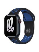 KALEBOL S / M For Apple Watch 10 46mm / Ultra 2 / Ultra 49mm / 9 8 7 45mm / SE (2023) SE (2022) SE 6 5 4 44mm / 3 2 1 42mm Strap - Black+Blue