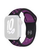 KALEBOL S / M For Apple Watch 10 46mm / Ultra 2 / Ultra 49mm / 9 8 7 45mm / SE (2023) SE (2022) SE 6 5 4 44mm / 3 2 1 42mm Strap - Black+Purple