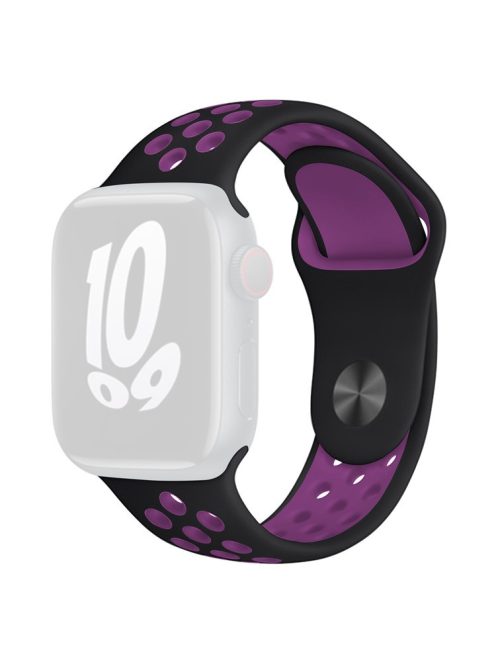 KALEBOL S / M For Apple Watch 10 46mm / Ultra 2 / Ultra 49mm / 9 8 7 45mm / SE (2023) SE (2022) SE 6 5 4 44mm / 3 2 1 42mm Strap - Black+Purple