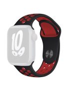 KALEBOL S / M For Apple Watch 10 46mm / Ultra 2 / Ultra 49mm / 9 8 7 45mm / SE (2023) SE (2022) SE 6 5 4 44mm / 3 2 1 42mm Strap - Black+Red