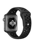 KALEBOL S / M For Apple Watch 10 46mm / Ultra 2 / Ultra 49mm / 9 8 7 45mm / SE (2023) SE (2022) SE 6 5 4 44mm / 3 2 1 42mm Strap - Coal Black+Black