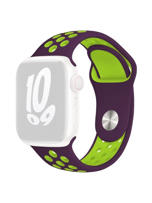 KALEBOL S / M For Apple Watch 10 46mm / Ultra 2 / Ultra 49mm / 9 8 7 45mm / SE (2023) SE (2022) SE 6 5 4 44mm / 3 2 1 42mm Strap - Dark Purple+Green