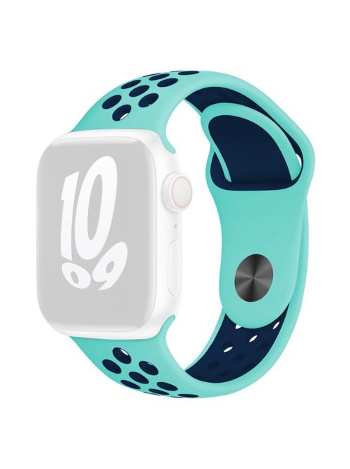 KALEBOL S / M For Apple Watch 10 46mm / Ultra 2 / Ultra 49mm / 9 8 7 45mm / SE (2023) SE (2022) SE 6 5 4 44mm / 3 2 1 42mm Strap - Gem Green+Midnight Blue