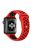 KALEBOL S / M For Apple Watch 10 46mm / Ultra 2 / Ultra 49mm / 9 8 7 45mm / SE (2023) SE (2022) SE 6 5 4 44mm / 3 2 1 42mm Strap - Red+Black