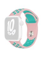 KALEBOL S / M For Apple Watch 10 46mm / Ultra 2 / Ultra 49mm / 9 8 7 45mm / SE (2023) SE (2022) SE 6 5 4 44mm / 3 2 1 42mm Strap - Rose Pink+Gem Green