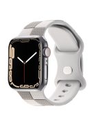 KALEBOL Strap for Apple Watch Series 10 46mm / Ultra 2 Ultra 49mm / 9 8 7 45mm / SE (2023) SE (2022) SE 6 5 4 44mm / 3 2 1 42mm Silicone Band - Light Grey