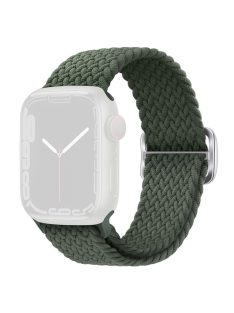   KALEBOL Watch Band For Apple Watch Series 10 42mm / 9 8 7 41mm / SE (2023) SE (2022) SE 6 5 4 40mm / 3 2 1 38mm Nylon Strap - Dark Olive Green