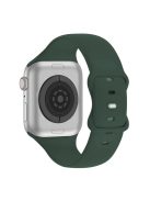 KALEBOL Watch Band for Apple Watch Series 10 42mm / 9 8 7 41mm / SE (2023) SE (2022) SE 6 5 4 40mm / 3 2 1 38mm Silicone Sport Bands, Size: L - Olive Green