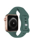 KALEBOL Watch Band for Apple Watch Series 10 42mm / 9 8 7 41mm / SE (2023) SE (2022) SE 6 5 4 40mm / 3 2 1 38mm Silicone Strap Replacement - Pine Needle Green