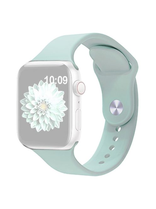 KALEBOL Watch Band for Apple Watch Series 10 42mm / 9 8 7 41mm / SE (2023) SE (2022) SE 6 5 4 40mm / 3 2 1 38mm Silicone Wrist Strap, Size: L - Baby Blue