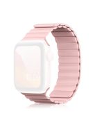 KINGXBAR Magnetic Silicone Smart Watch Strap Band for Apple Watch Series 10 42mm / 9 8 7 41mm / 6 5 4 SE SE (2022) SE (2023) 40mm / 3 2 1 38mm - Pink