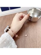 Knotted Band For Apple Watch Series 10 42mm / 9 8 41mm / 6 5 4 SE (2023) SE (2022) SE 40mm / 3 2 1 38mm Alloy Watch Bracelet - Rose Gold