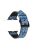 Leather Coated Silicone Watchband Strap for Apple Watch Ultra 49mm / Series 7 / 8 45mm / Series 6 / 5 / 4 / SE / SE (2022) 44m / Series / Series 3 / 2 / 1 42mm - Pattern Dark Blue