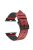 Leather Coated Silicone Watchband Strap for Apple Watch Ultra 49mm / Series 7 / 8 45mm / Series 6 / 5 / 4 / SE / SE (2022) 44m / Series / Series 3 / 2 / 1 42mm - Red