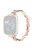 Leopard Print Metal Strap Strap for Apple Watch Series 10 42mm / 9 8 7 41mm / SE (2023) SE (2022) SE 6 5 4 40mm / 3 2 1 38mm Wrist Band - Rose Gold