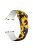 M Size for Apple Watch Series 10 46mm / Ultra 2 Ultra 49mm /  Series 9 8 7 45mm / 6 5 4 SE (2023) SE (2022) SE 44mm / 3 2 1 42mm Pattern Printed Adjustable Band Silicone Watch Strap - Sunflower