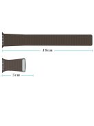 Magnetic Loop Genuine Leather Wrist Watch Strap for Apple Watch Series 10 46mm / Ultra 2 Ultra 49mm / 9 8 7 45mm / SE (2023) SE (2022) SE 6 5 4 44mm / 3 2 1 42mm - Brown