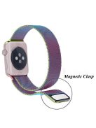 Magnetic Milanese Loop Metal Watch Band Strap for Apple Watch Series 10 46mm / Ultra 2 Ultra 49mm / 9 8 7 45mm / SE (2023) SE (2022) SE 6 5 4 44mm / 3 2 1 42mm - Multi-Color