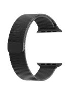 Magnetic Milanese Loop Metal Watch Strap for Apple Watch Series 10 46mm / Ultra 2 Ultra 49mm / 9 8 7 45mm / SE (2023) SE (2022) SE 6 5 4 44mm / 3 2 1 42mm - Black