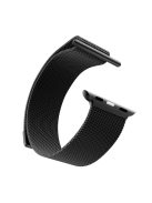 Magnetic Milanese Loop Metal Watch Strap for Apple Watch Series 10 46mm / Ultra 2 Ultra 49mm / 9 8 7 45mm / SE (2023) SE (2022) SE 6 5 4 44mm / 3 2 1 42mm - Black