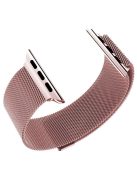 Magnetic Milanese Loop Metal Watchband Replacement for Apple Watch Series 10 46mm / Ultra 2 Ultra 49mm / 9 8 7 45mm / SE (2023) SE (2022) SE 6 5 4 44mm / 3 2 1 42mm - Pink