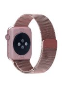 Magnetic Milanese Loop Metal Watchband Replacement for Apple Watch Series 10 46mm / Ultra 2 Ultra 49mm / 9 8 7 45mm / SE (2023) SE (2022) SE 6 5 4 44mm / 3 2 1 42mm - Pink