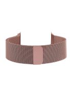 Magnetic Milanese Loop Metal Watchband Replacement for Apple Watch Series 10 46mm / Ultra 2 Ultra 49mm / 9 8 7 45mm / SE (2023) SE (2022) SE 6 5 4 44mm / 3 2 1 42mm - Pink