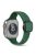 Magnetic Strap for Apple Watch 10 46mm / Ultra 2 / Ultra 49mm / 9 8 7 45mm / SE (2023) SE (2022) SE 6 5 4 44mm / 3 2 1 42mm Silicone Band - Blackish Green